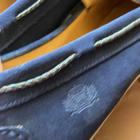 Cancun, Finsbury the smart shoes, blue suede, moccasins men’s size 8 slip ons - Picture 13 of 15